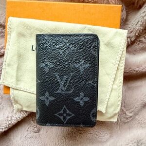 Louis Vuitton Black Monogram Slender Wallet/Pocket Organizer NIB